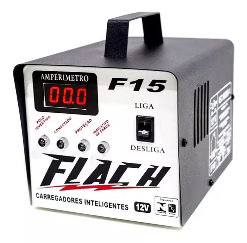 Fonte Flach F15 – 15A – Com Auxiliar De Partida