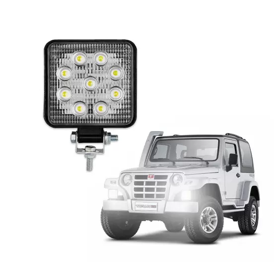 Farol Led JR8 09 Leds – Quadrado